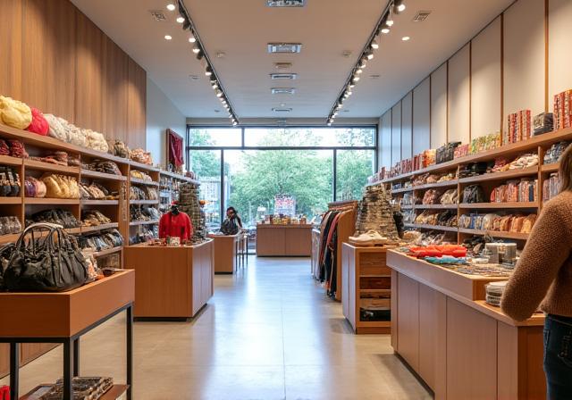モダンでおしゃれな小売店の内装